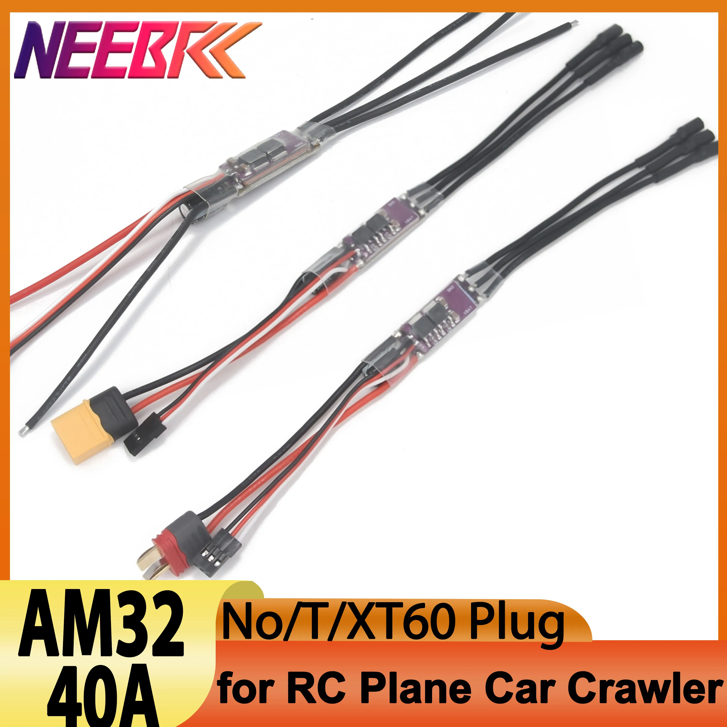 

AM32 40A Бесщеточный ESC 32-битный регулятор скорости 2-4S Поддержка ШИМ/DSHOT/Sine T/XT60 Вилка для RC автомобиля Гусеничный дрон Бесщеточный двигатель