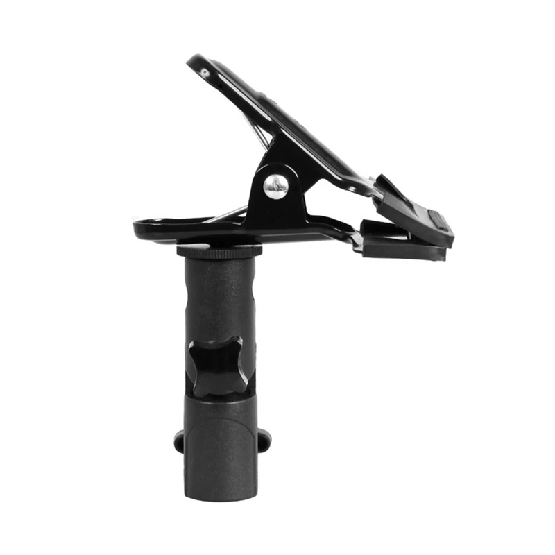 Support de clip métallique pour réflecteur, support à vis, support d'invite de fond, flash, parapluie de lumière LED, 1,4 à 3,8 pouces