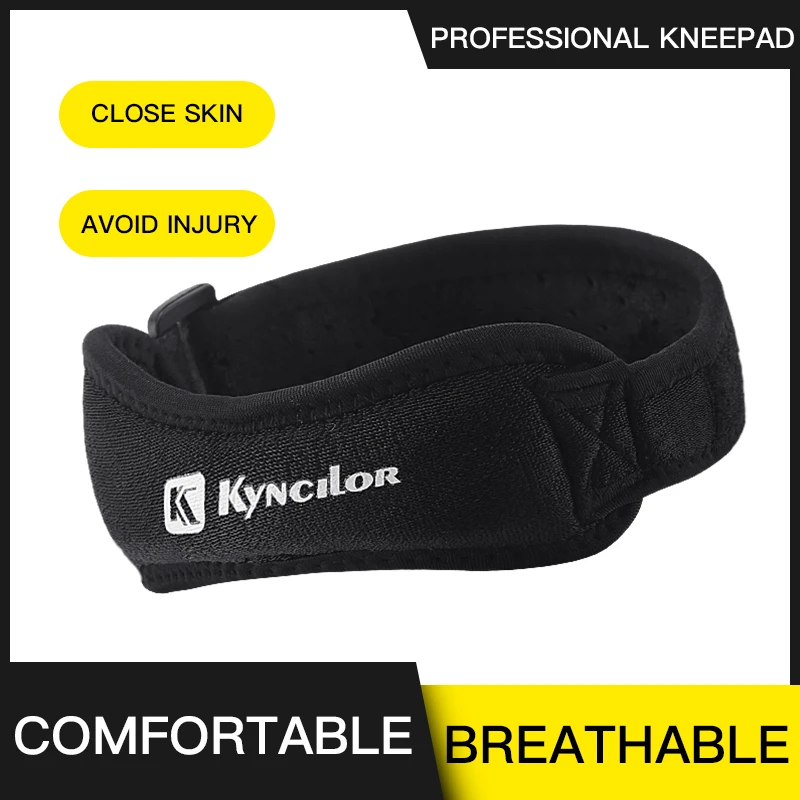 1Pcs Knee Patellar Tendon Knee Support Strape Brace Adjustable Shock Absorption Compression Knee Pad Sleeve for Sport Basketball image 6