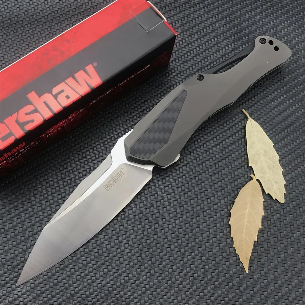 KS 1660 5500 Collateral KVT Assisted Flipper Folding Knife D2 Point Blade Aluminum Alloy Handles Tactical Hunting Tools