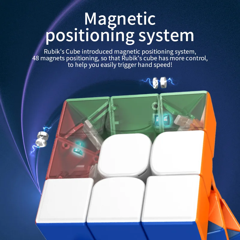 MOYU-Cubo mágico magnético para niños, rompecabezas profesional de velocidad, RS2/3/4 M, Maglev, 3x3, 2x2, 4x4, 3x3x3