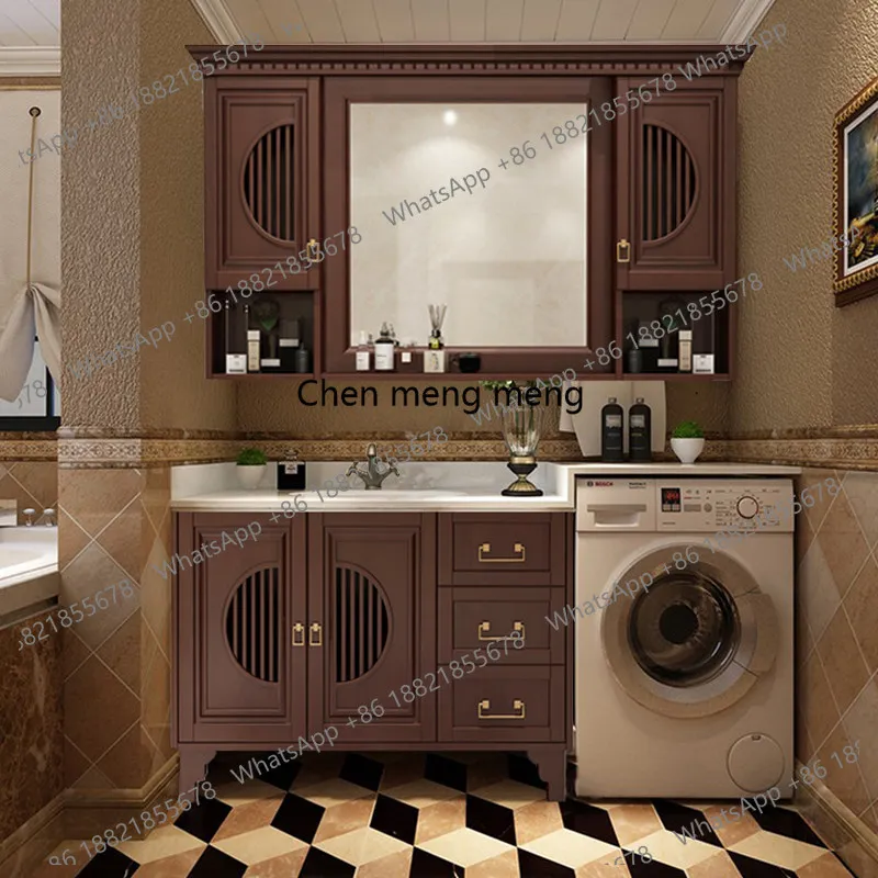 

Storage cabinets, bathroom cabinets, balcony integrated combination cabinets, solid wood floor-standing hand washbasins