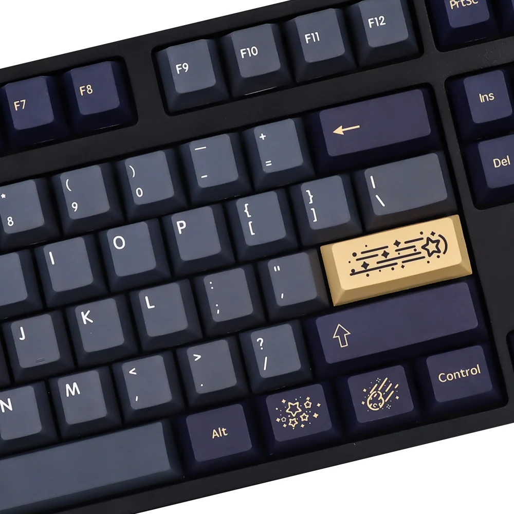 Teclado Mecânico Cap Key, PBT, DYE-Sublimação, GMK, Stargaze, Perfil Cereja, Interruptor MX, RK61, RK61, RK61, RK84, 87, 980, 104