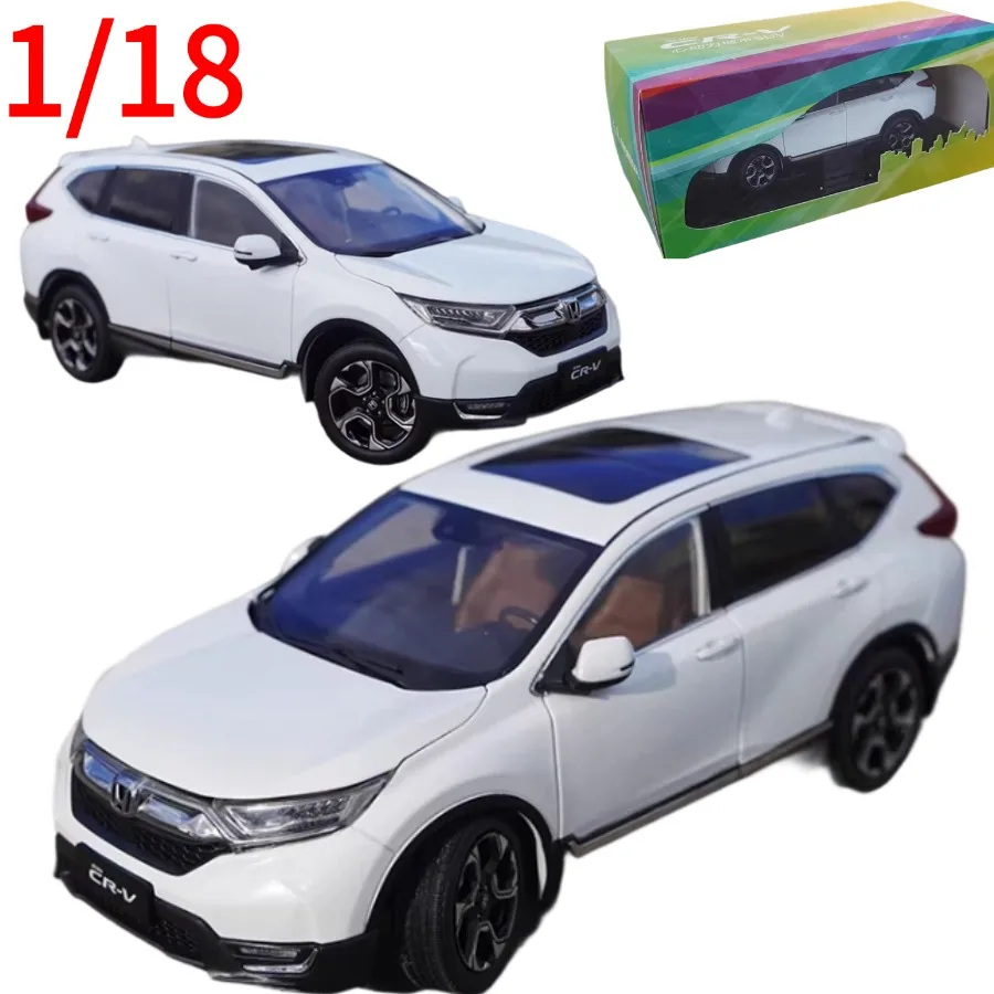 

Коллекционная модель автомобиля Honda CR-V 2017 из сплава, масштаб 1:18, новая, внедорожник, игрушка для мальчиков, подарок