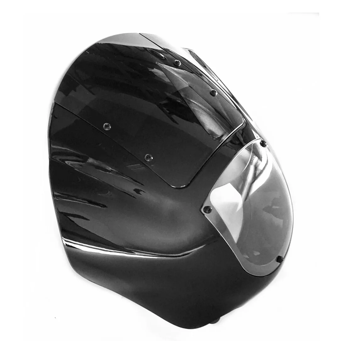 Black ABS Quarter Fairing with Clear PC Windshield for Harley 86-94 FXR and 95-05 Dyna Models