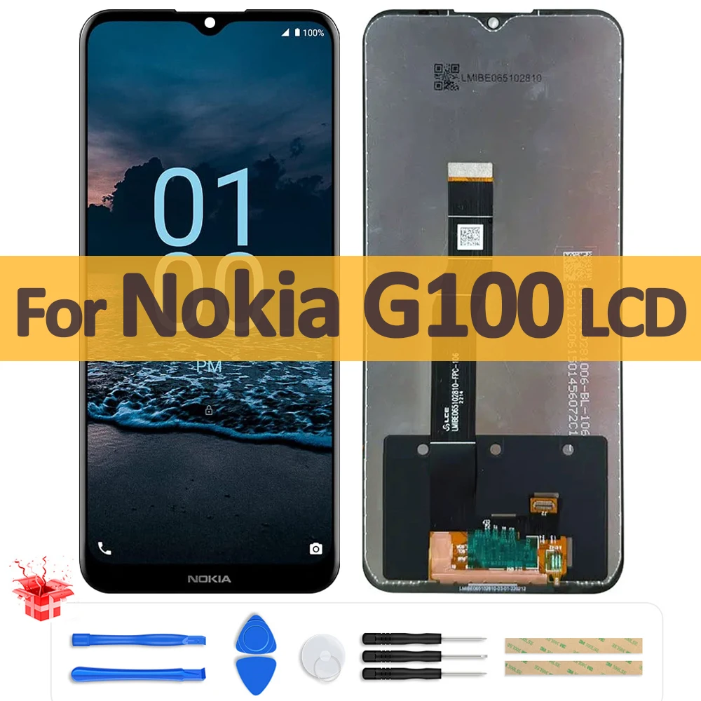 

ЖК-дисплей 6,52 "для Nokia G100, ЖК-дисплей с сенсорным экраном и дигитайзером в сборе, запасные части для Nokia G100