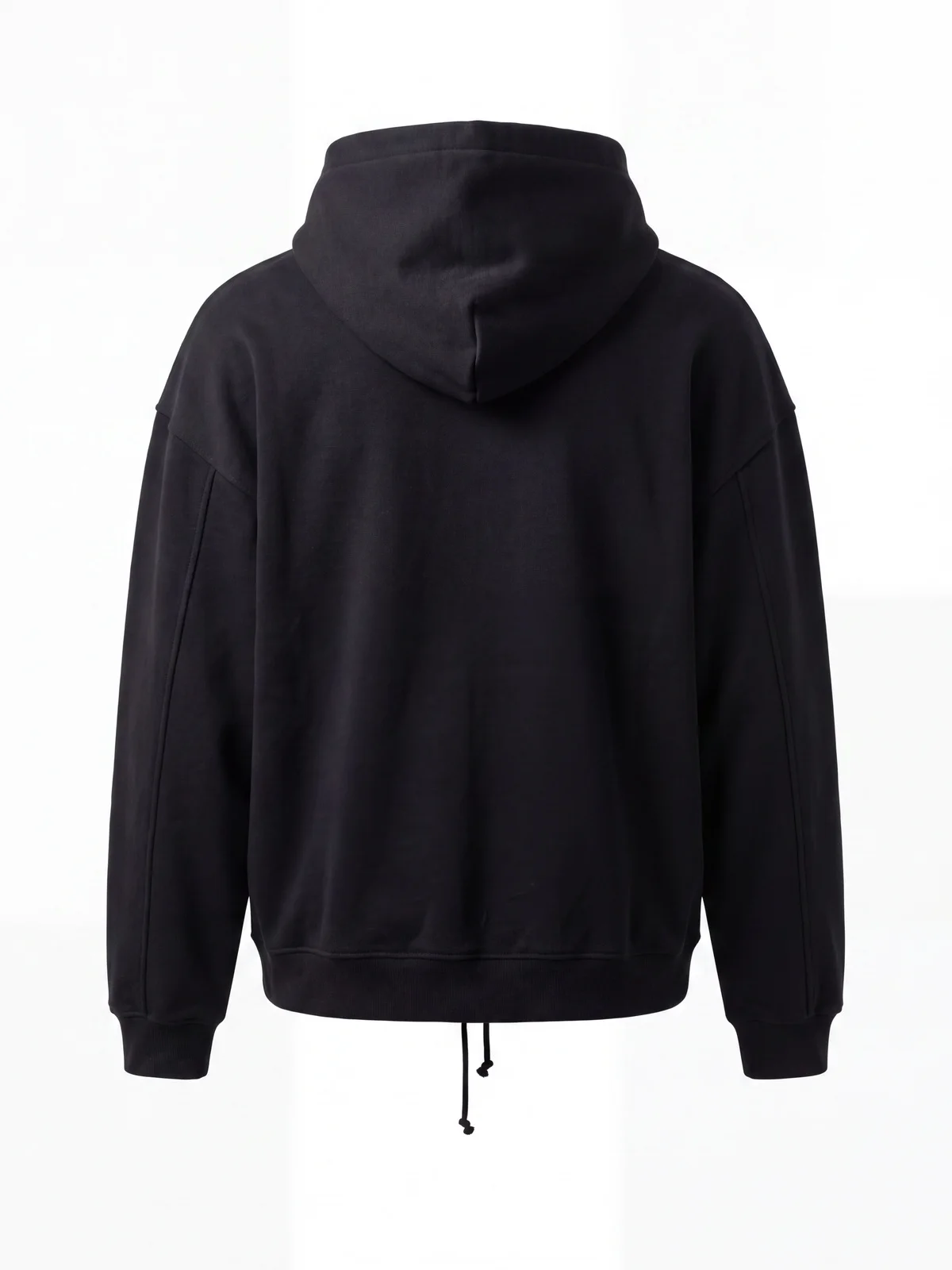 MAZZONNE Men's Black Cotton Graphic Hoodie Pullover Sweatshirt with Metal Shoulder Hardware and Kangaroo Pocket Streetwear H