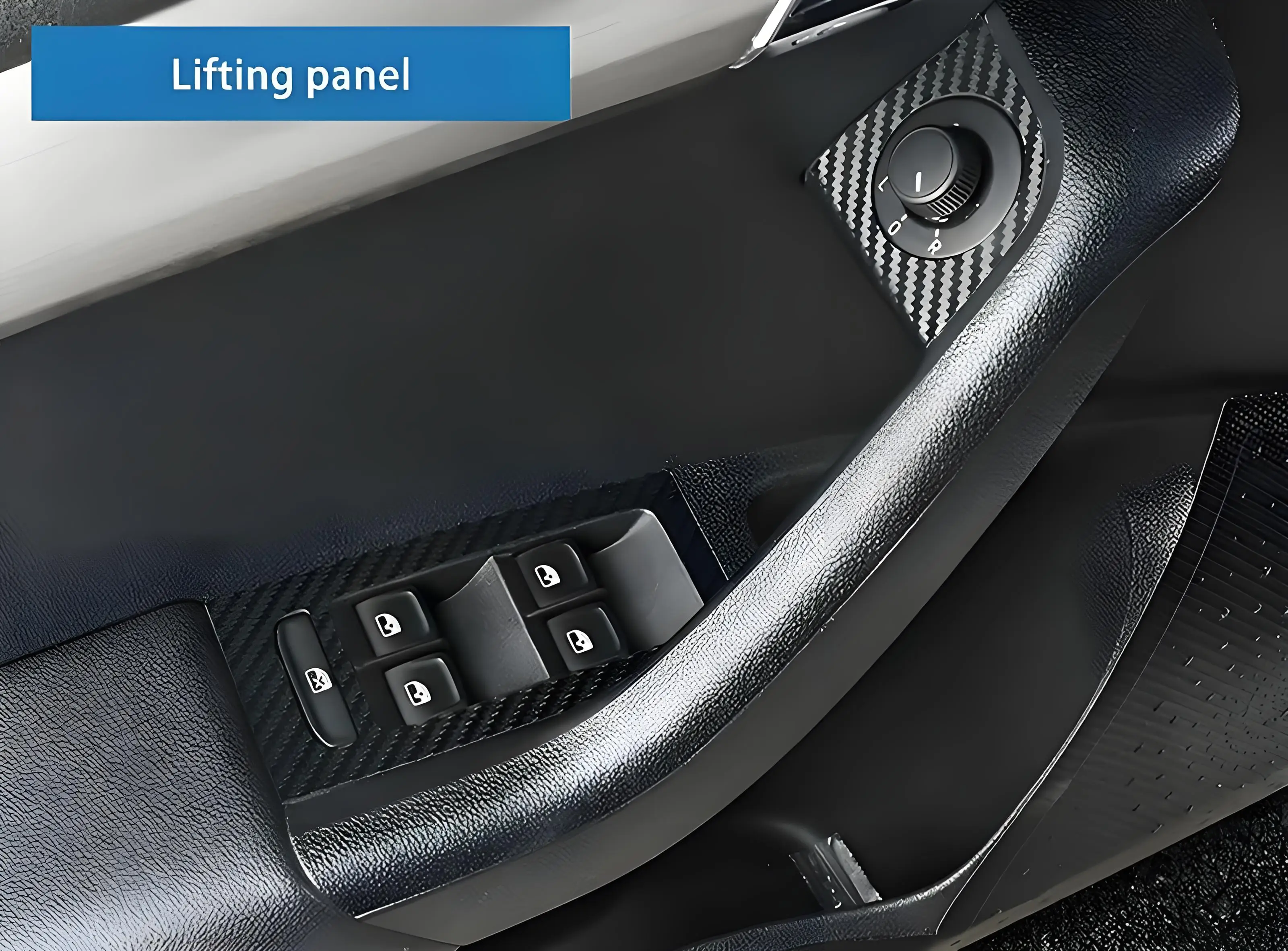 For Skoda Octavia 2015 2016 2017 2018 2019 A7 Car Carbon Fiber Styling Lifting Panel Protective Stickers Film Trim Accessories