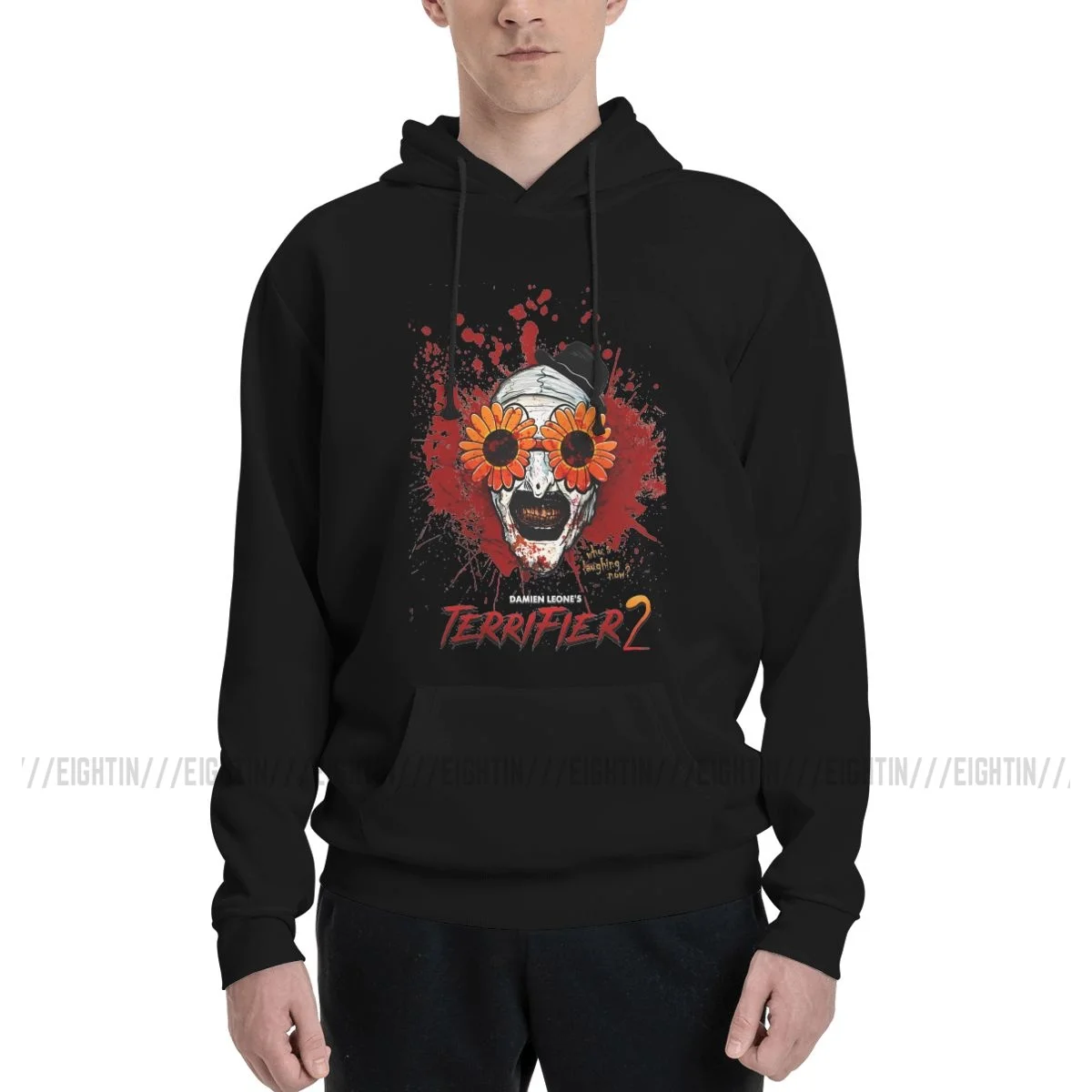 Terrifier 2 Art The Clown Sunflower Sunglasses Horror Movie Hoodies Men's Fashion Sweatshirts Autumn Oversized Pullovers