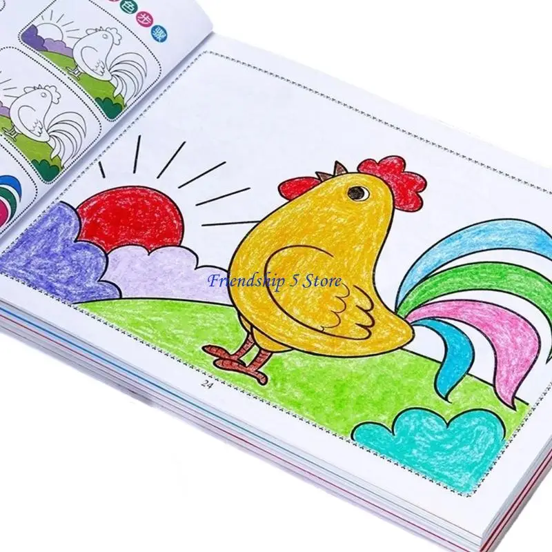 T8WC Vibranted Coloring Book For Kids Friendly Paper For Preschool Art Activities