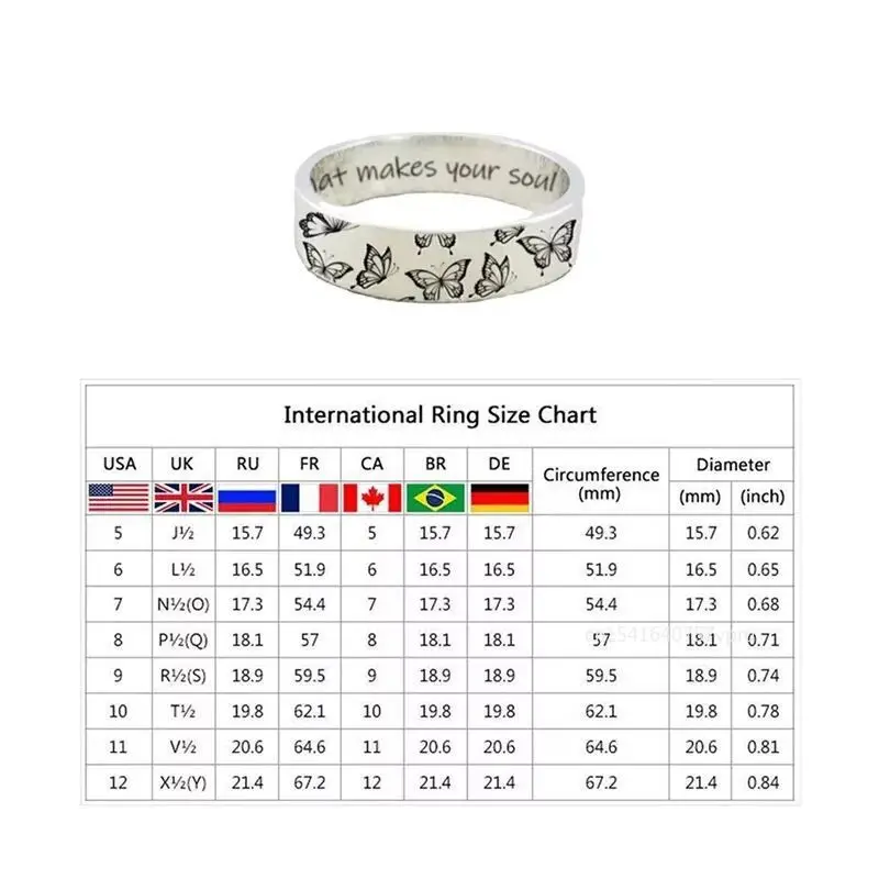 Vintage Silver Color Rings Mens Womens Exquisite Hand Carved Butterfly Rings Boho Simple Style Wedding Engagement Jewelry Gifts