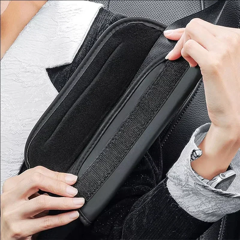 2Pcs For Kia GT Line Sportage Ceed Picanto K5 K3 Stonic Accessories Nappa Leather Car Seat Belt Protection Shoulder Pad Covers