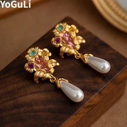 Fashion Jewelry Pretty Design White Teardrop Flower Earrings For Women 2024 Trend New