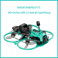 Sub250 DollyFly25 V2 1.5Inches HD O4 Pro / WTFPV Freestyle Quadcopter Drone ELRS/PNP FC Redfox A3 45A AIO Toy Gift