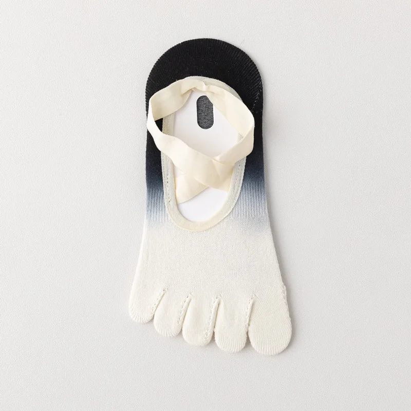 อินเทรนด์Gradient Cross Strapห้านิ้วถุงเท้าโยคะผู้หญิงAnti Slip Professionalถุงเท้าพิลาทิสเต้นรําในร่มฟิตเนสกีฬาถุงเท้า