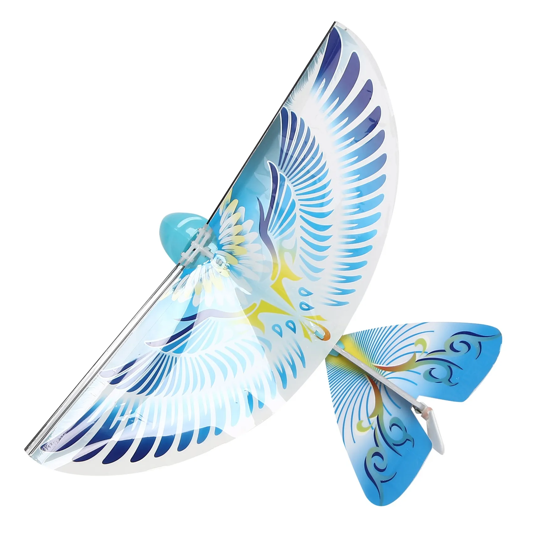 

X65A_Имитация птицы с дистанционным управлением, хлопчатое крыло, полет, голубь, индукционная птица, электрический орел, пульт дистанционного управления, бионическая птица, синий