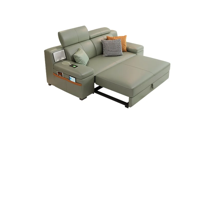 CX Large and Small Living Room Sofa Bed Foldable Dual-Use Multifunctional Telescopic Hidden Storage Device