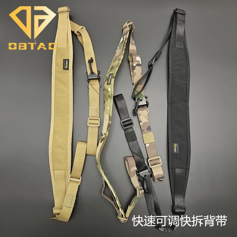 Airsoft 1/2 Point Crossbody Rope Adjustable Rifle Strap Tactical Hunting Weapon Accessories of Outdoor Nylon Belt Rope