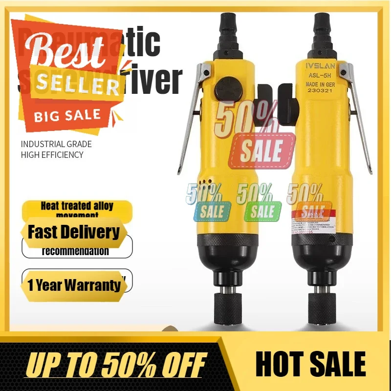 【Consegna veloce】 Cacciavite pneumatico, cacciavite a vento di livello industriale, coppia 5H 6H, cacciavite pneumatico, trapano pneumatico dritto