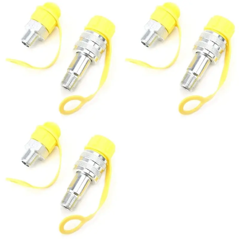 

VELIF-3 Set Of Hydraulic Fittings Quick Connector Zg3/8 High Pressure Tubing Male Connector Female Connector