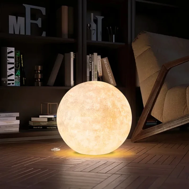 

Outdoor waterproof luminous moon lawn light modern simple garden villa courtyard outdoor landscape rechargeable floor lamp