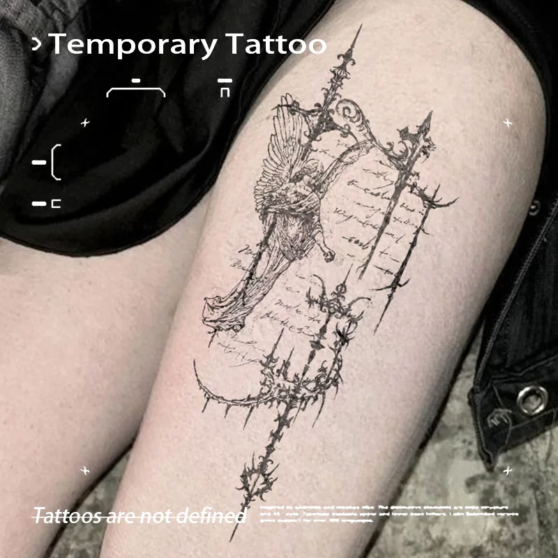 

American Angel Goddess Herbal Juice Tattoo Stickers Temporary Tattoos Fake Tatto Sexy Arms Waterproof Art Tattoo Sticker Adult