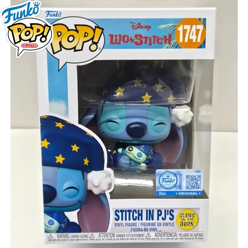 Funko Pop! Figuras de Lilo y Stitch: Stitch con Tabla de Emociones, Figura de Acción para Dormir o para Regalo, Adornos Coleccionables
