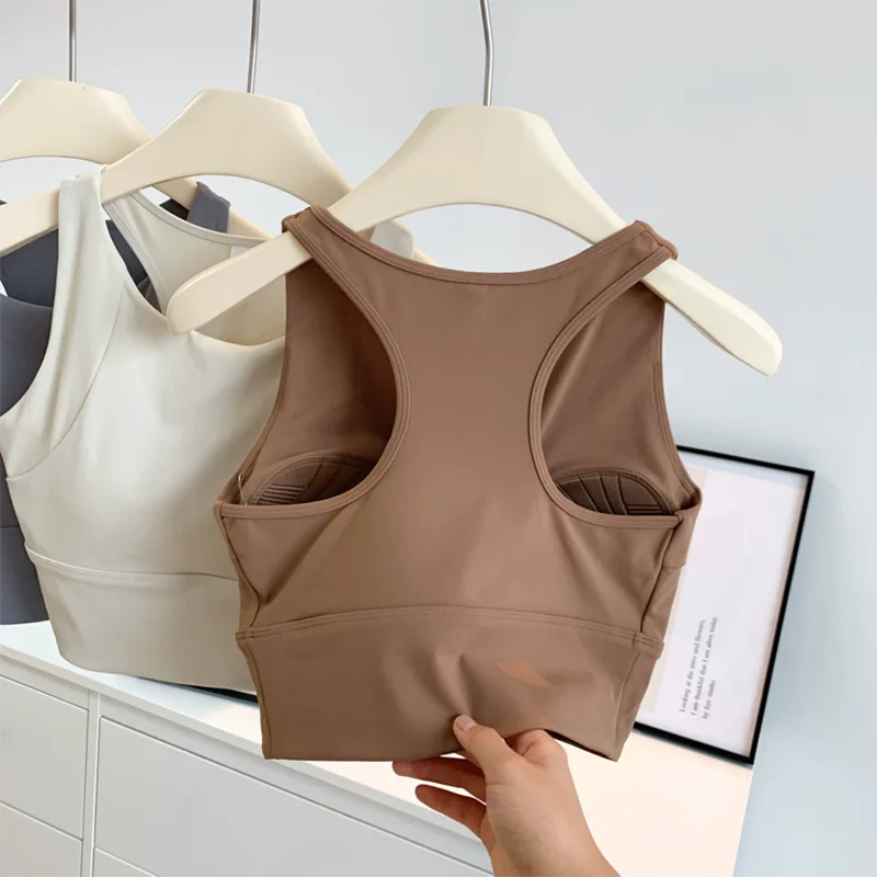 Stoßfester, hochintensiver Fitness-BH mit integrierten Cups, geeignet für Laufen, Yoga, mit schönem Rückendesign, atmungsaktiver Sport-BH für Frauen. – Detail 8