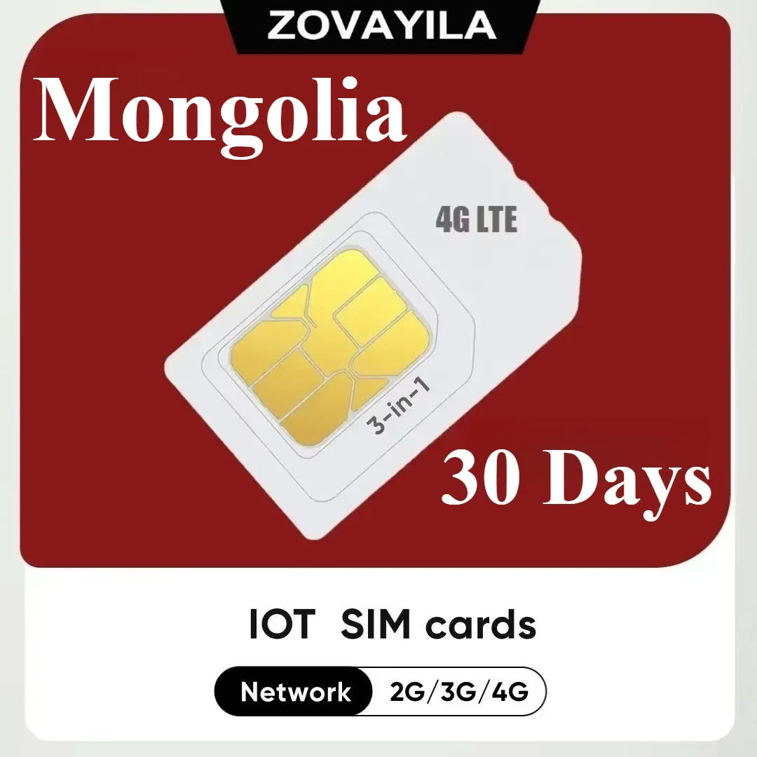 Mongolia Prepaid M2M Positioning SIM 30Days 30MB Pure Data No Contract Work with Unlocked GPS Tracker Monitor Kids Elder