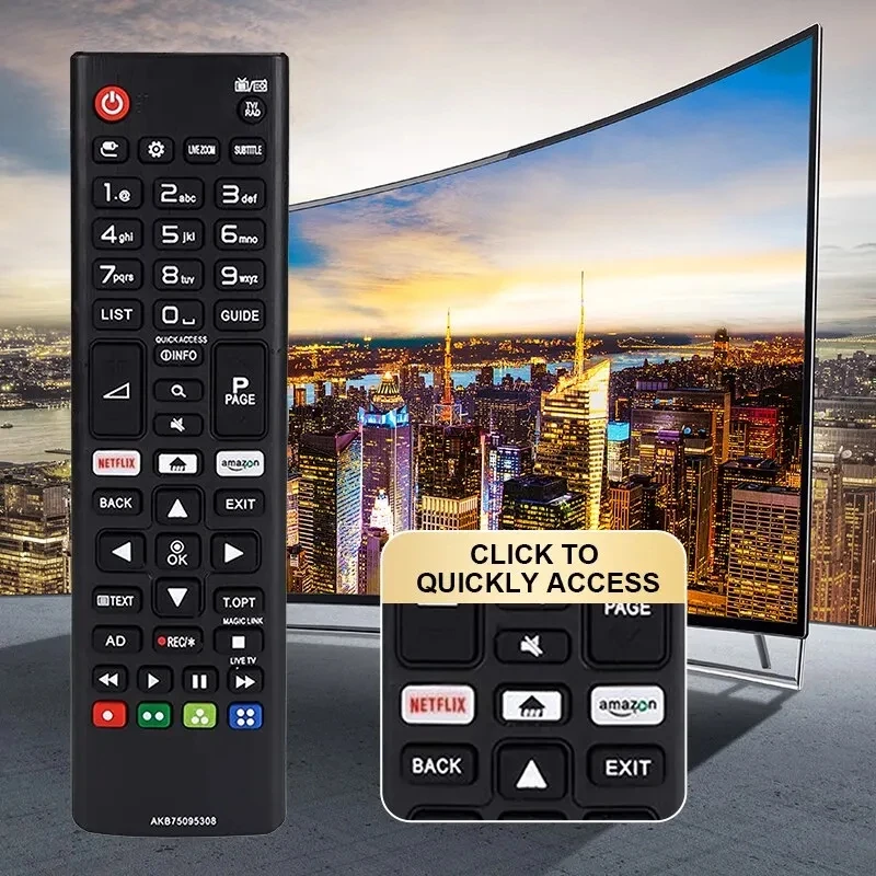 HIGH QUALITY ABS REMOTE CONTROL AKB75095308 FOR LG SMART TV 433MHZ