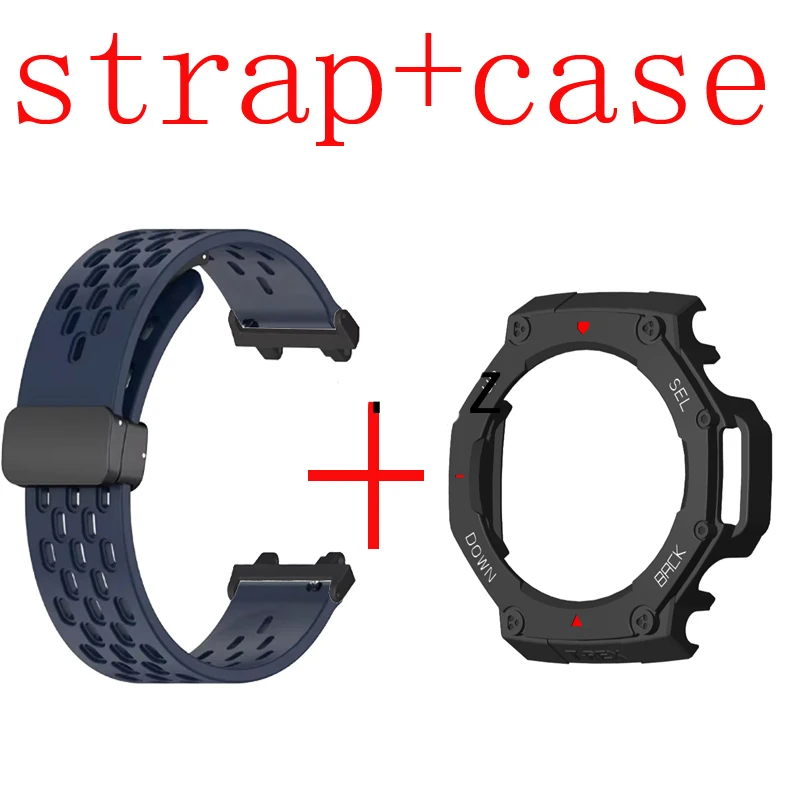 Watchband Strap For Huami Amazfit T-Rex 3 Watch Cover Protective Case Replacement Band for Amazfit TRex 3 Bracelet Frame Bezel