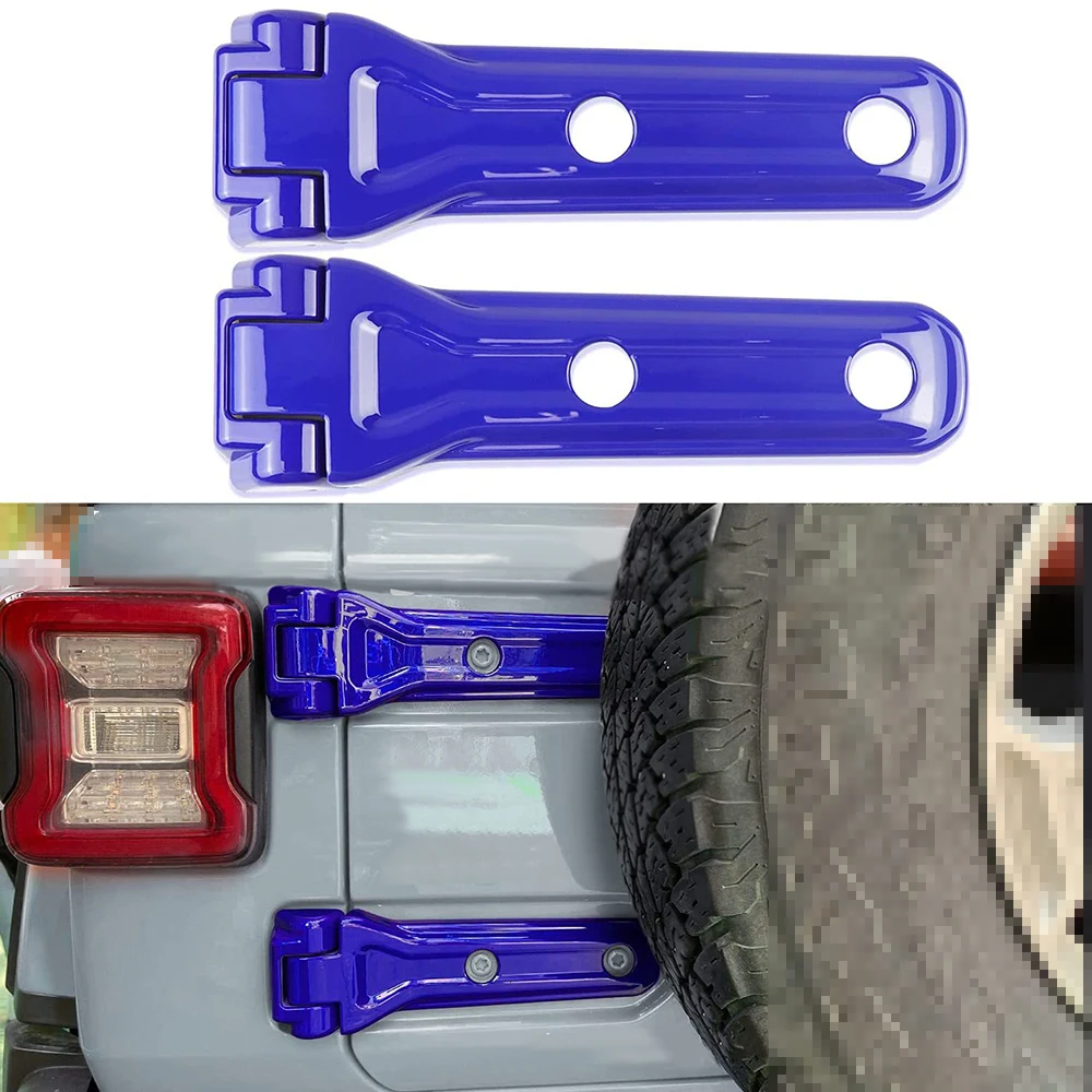 سيارة الباب الخلفي قطع الغيار الإطارات الباب الخلفي المفصلي غطاء الزخارف ل جيب رانجلر JL JLU 2018 الملحقات الخارجية