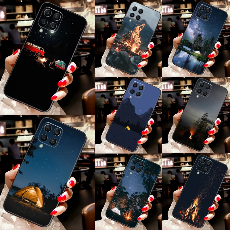 Night Camping Fire …