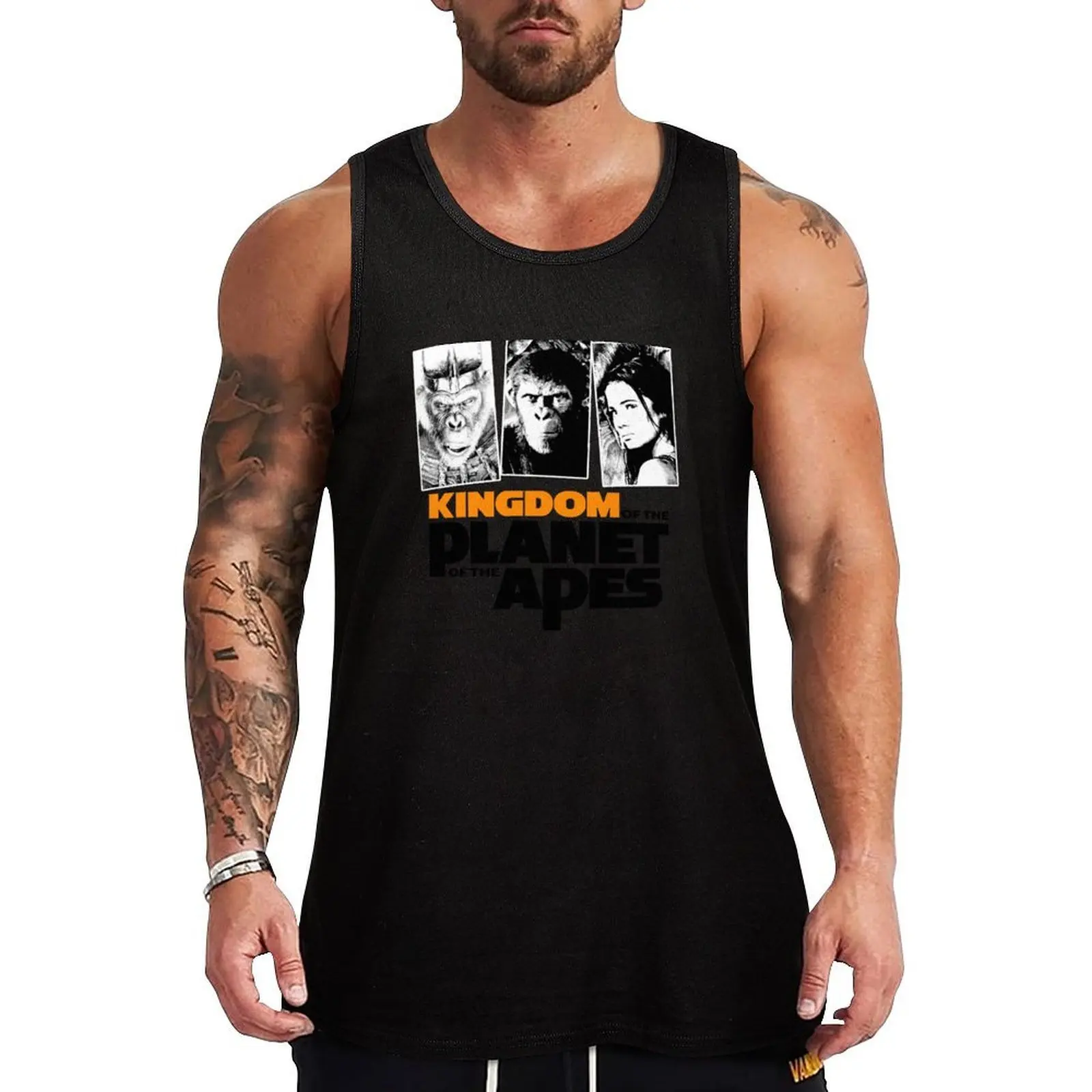 Kingdom of the Planet of the Apes: Proximus Caesar Tank Top Dry Fit Workout Tank Top Sleeveless Athletic Shirt