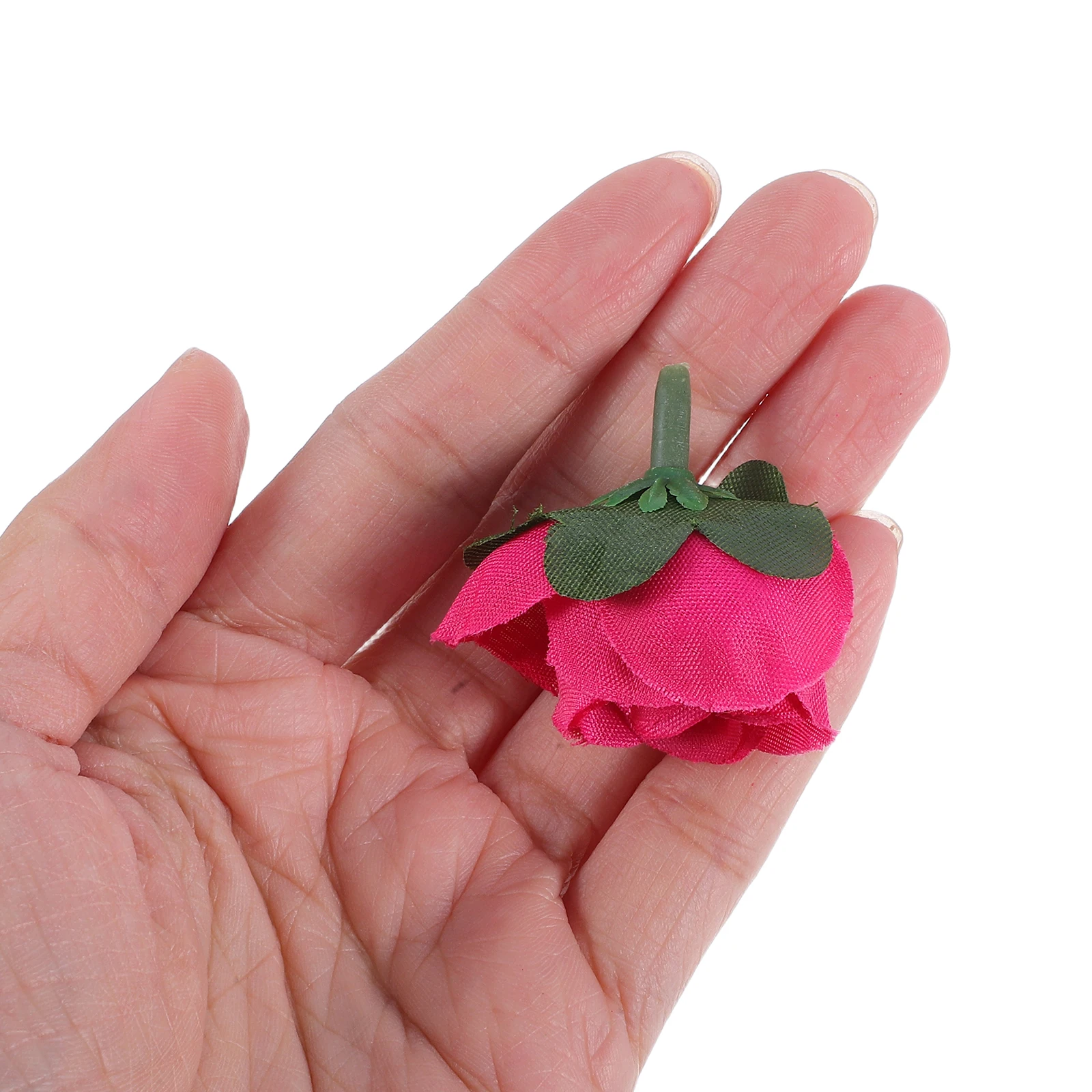

60pcs 3Cm Lifelike Artificial Silk Rose Heads Wedding Bouquets Centerpieces Bridal Shower Party Home Decor Rosy Fast Reusable