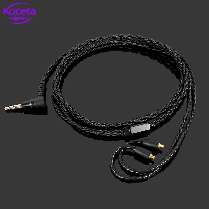 Koceta Upgrade IEM Earphone Cable Silver Plated OCC 0.78mm 2