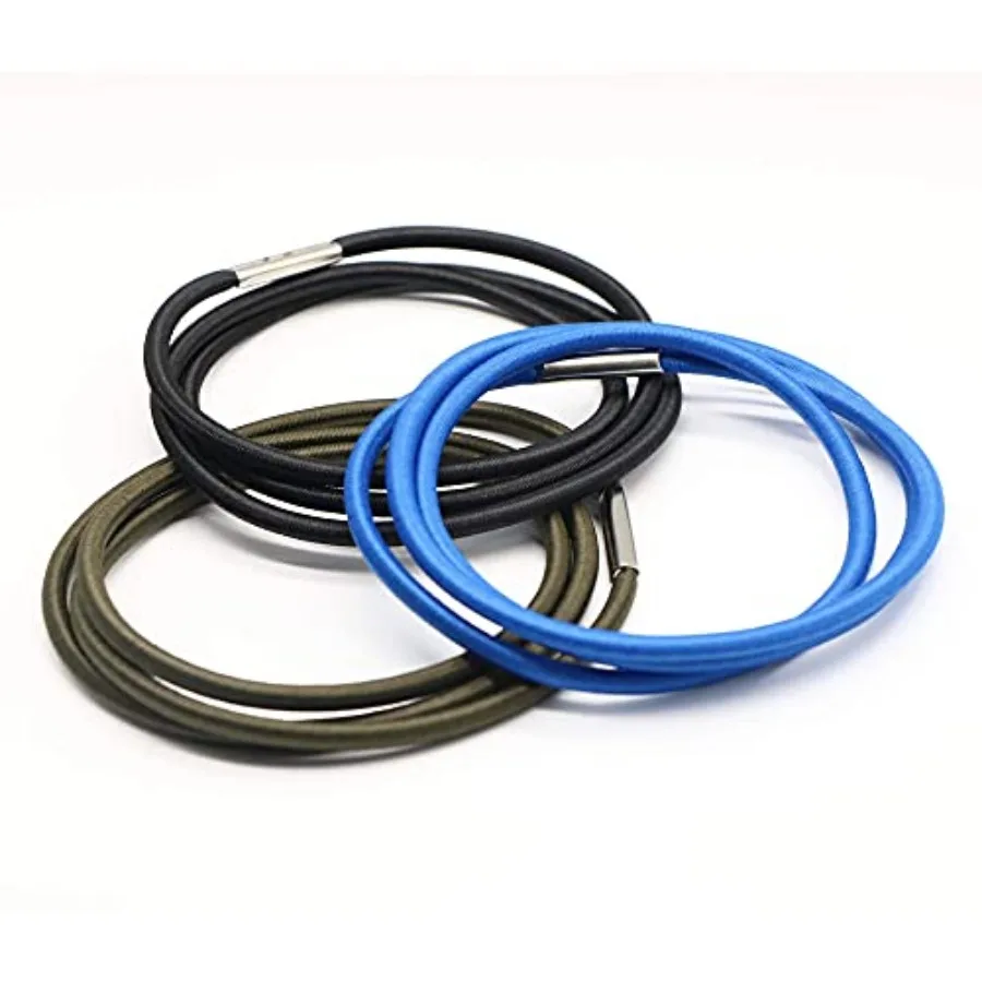 

Trash Can Bands Set of 3, Fits 13 to 32 Gallon Cans, Elastic Rubber Bands for Kitchen/Office/Garage, Secure Garbage Bags