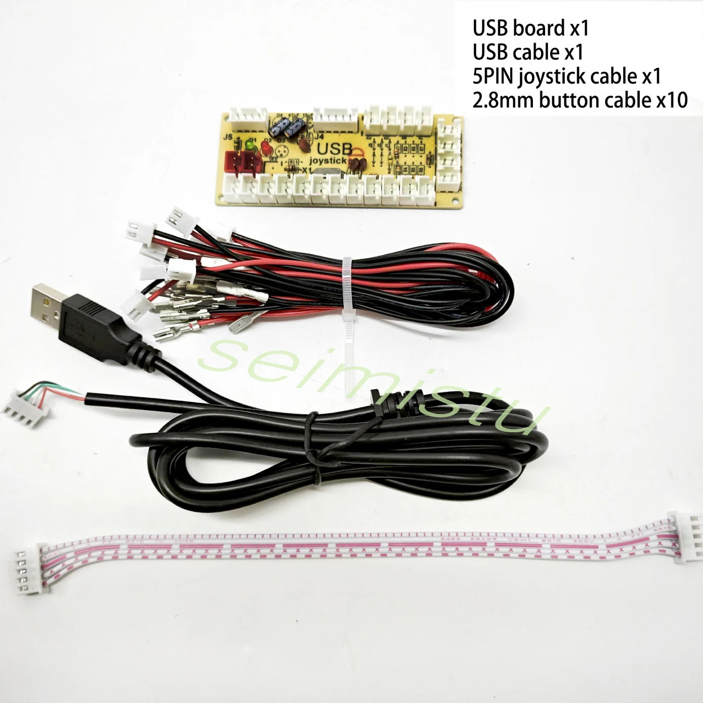 DIY Arcade usb zero delay Encoder PC to Joystick Arcade Rocker Circuit Board Control Module for PS2 PS3 with Cable Push Button