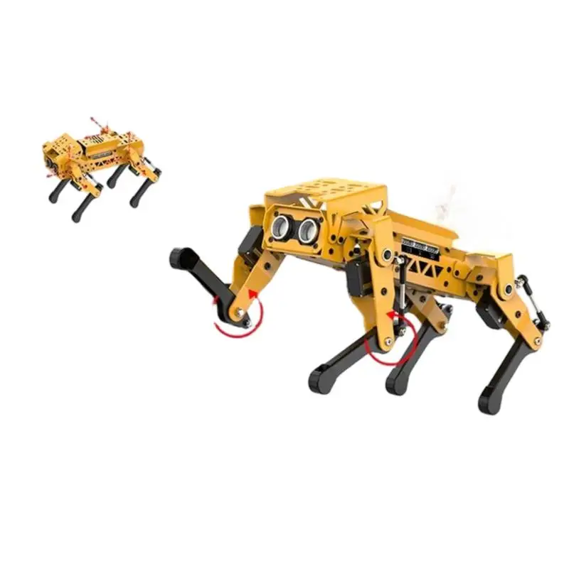 ชุดหุ่นยนต์สุนัขสี่ขา ESP32 AI Mechdog หุ่นยนต์ไบโอนิคอัจฉริยะพร้อมระบบภาพสำหรับ Arduino สำหรับ Python หุ่นยนต์แบบตั้งโปรแกรมได้ด้วยกราฟิก