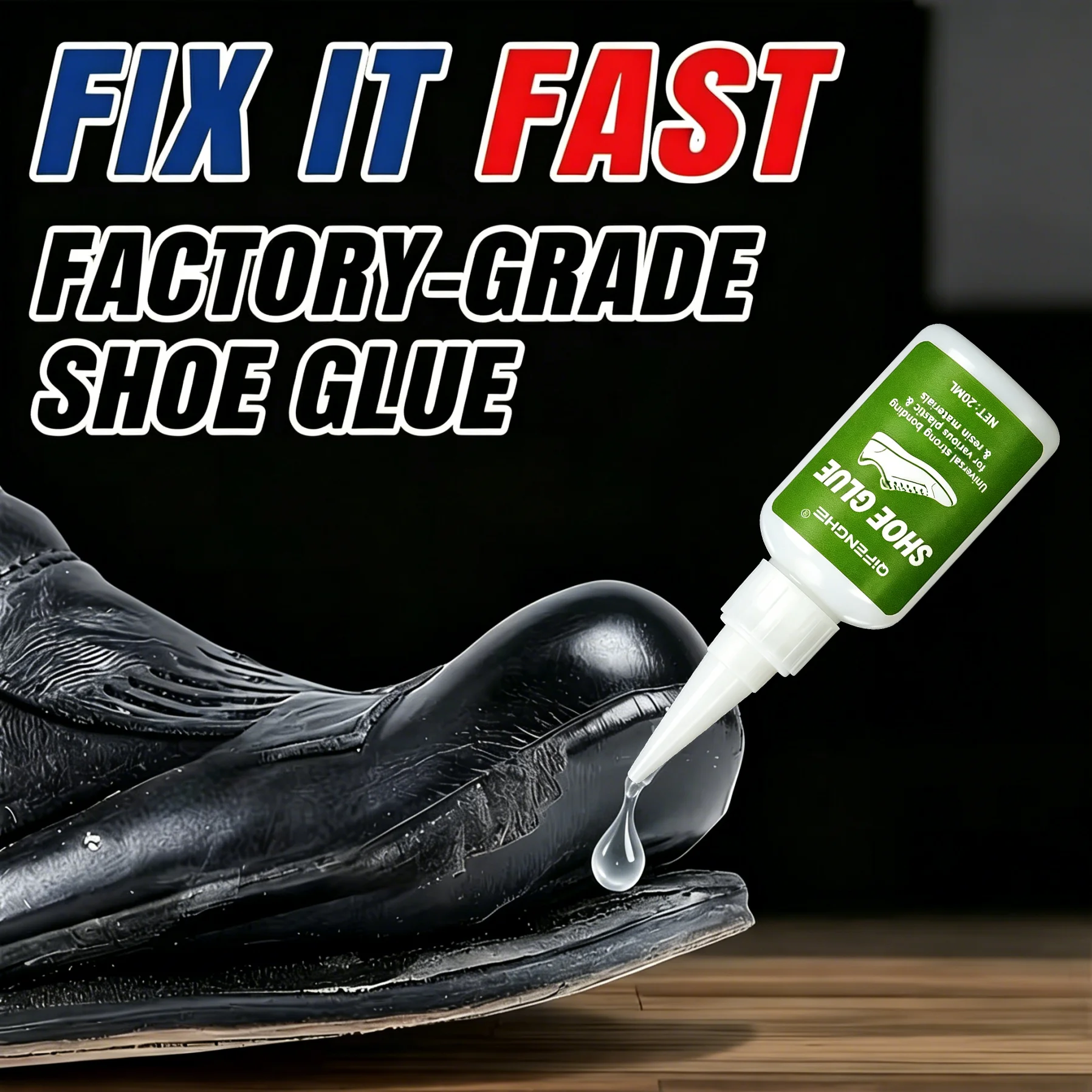 Strong Shoe Repair Glue | Quick-Drying, High-Temperature Durable Adhesive, Suitable for Sports Shoes, Boots, and Various Items