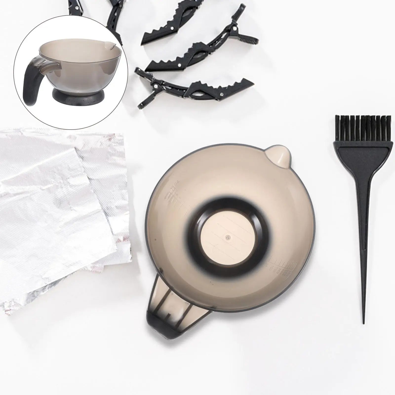 

2Pcs Thick Hair Dye Bowls Wear Resistant Mixing Bowls with Handle for Salon Professional Hair Coloring Tinting Bowl