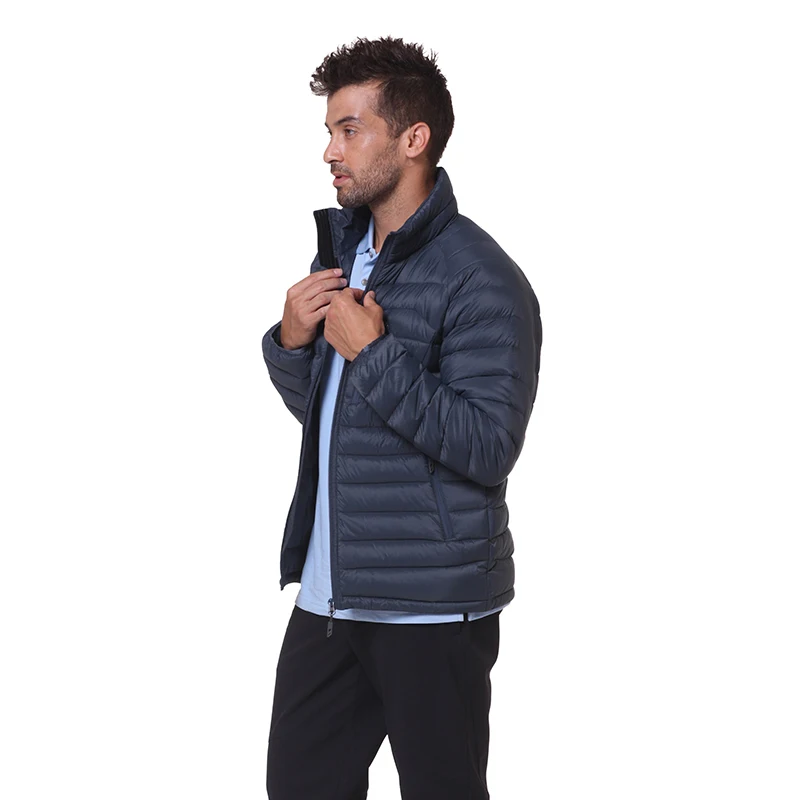 Men Duck Down Jacket Autumn Puffer Jacket 90% White Duck Down Man Winter Warm Ultralight Down Jackets Coats Hidden Hood Outwear