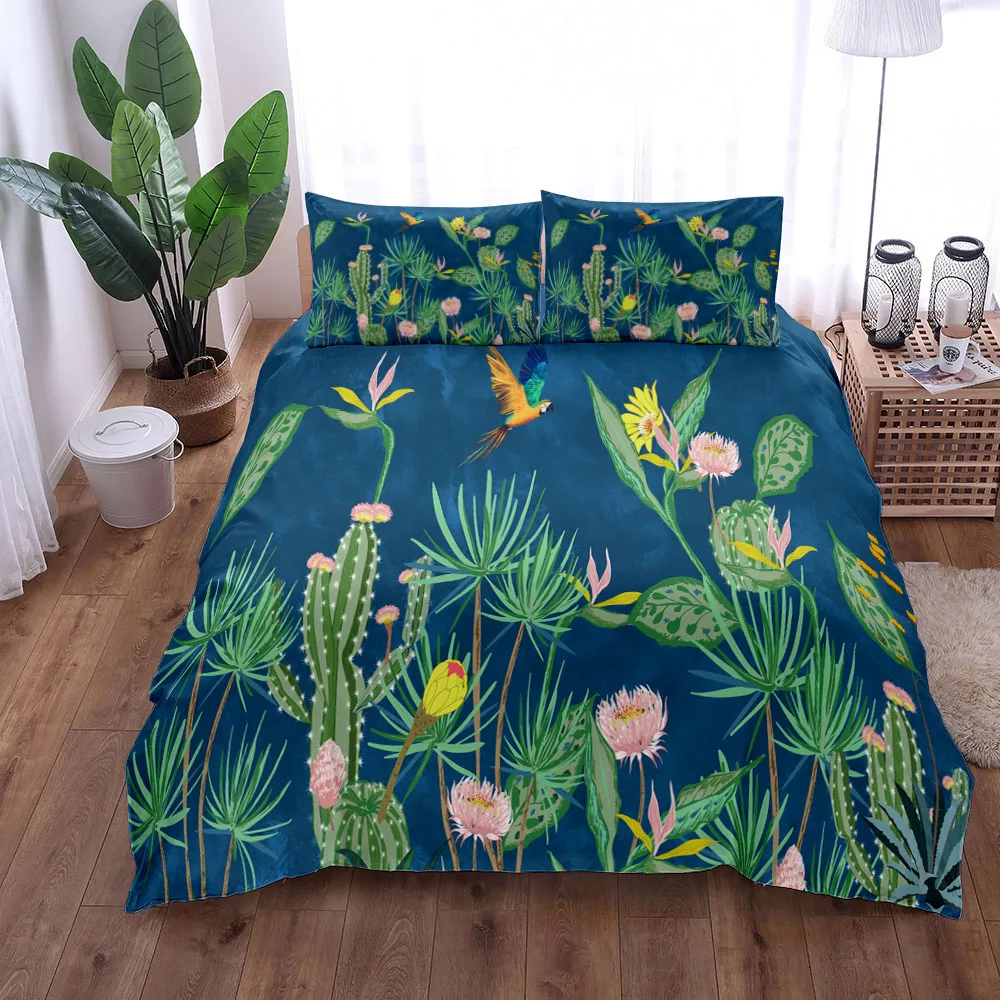 Imagem -05 - Vintage Botanical Blossom Duvet Cover Grupo Rei Rainha Duplo Completo Twin Cama de Tamanho Único Linho