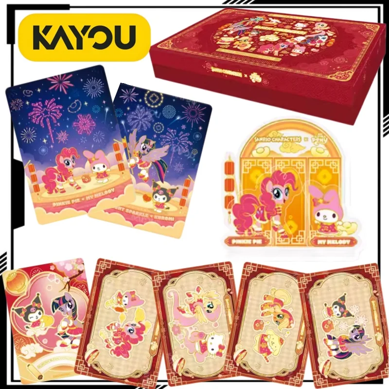 kayou-sanrio-×-my-little-pony-collectible-card-cartoon-pinkie-pie-card-anime-merchandise-collectible-gift-box-trendy-toy