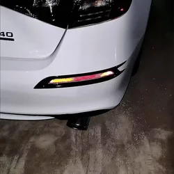 Car Rear Bumper Fog Light Foglight Cover Trims for Honda Civic Sedan 11th Gen Accessories 2022 2023 2024 (Not for Hatchback)