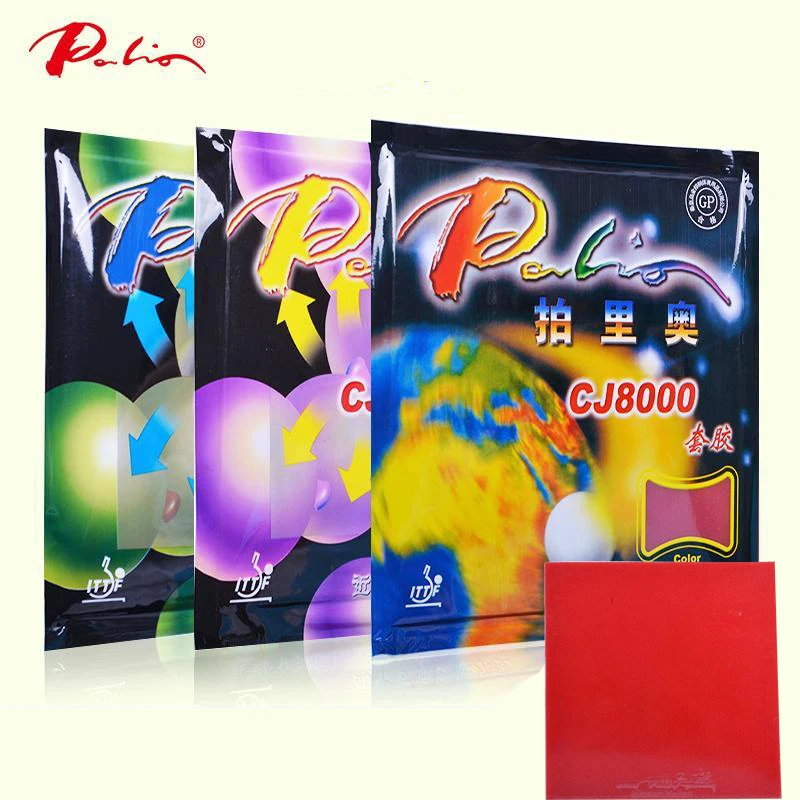 Palio CJ8000 Sticky Table Tennis Rubber Pips-In Palio CJ8000 2.2mm Ping Pong Sponge Racket Coverings ITTF Approved