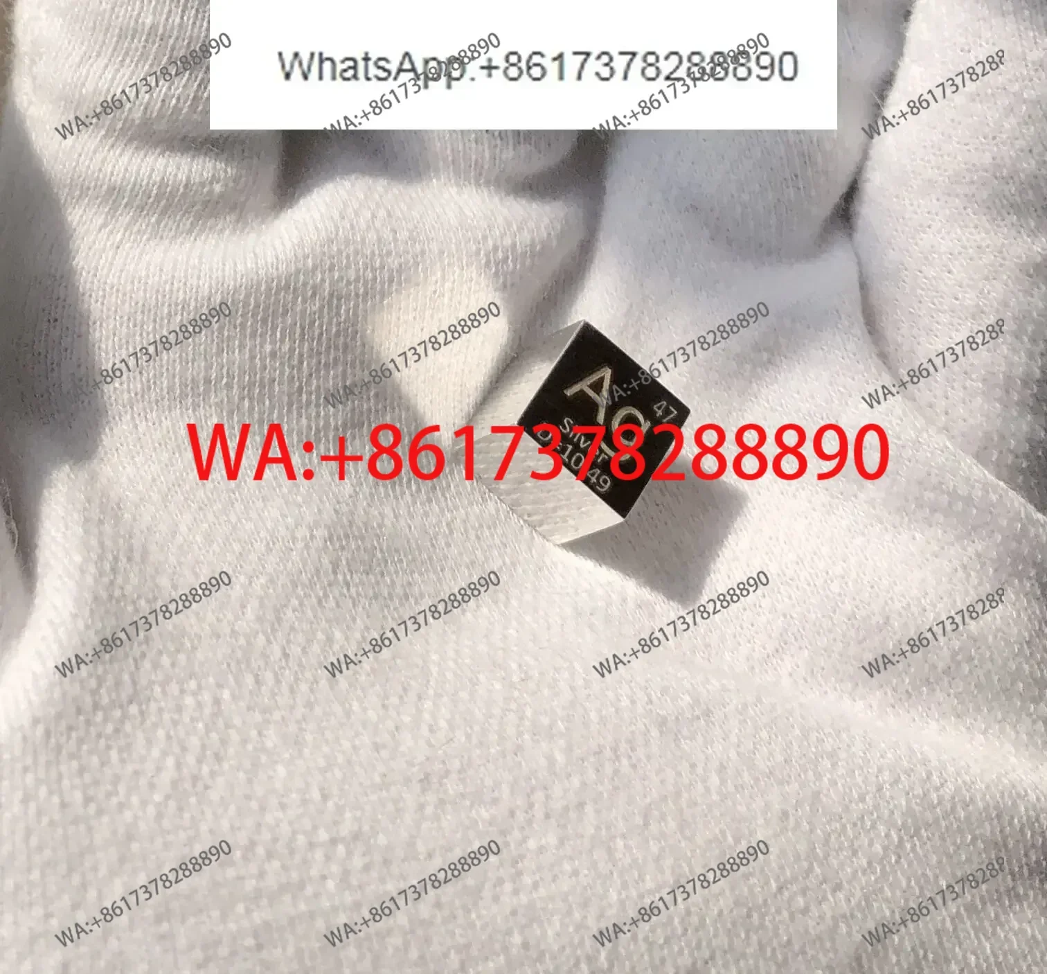 Full Mirror Silver Cube  Target  Cube Periodic Phenotypic Cube High Purity Silver Ag