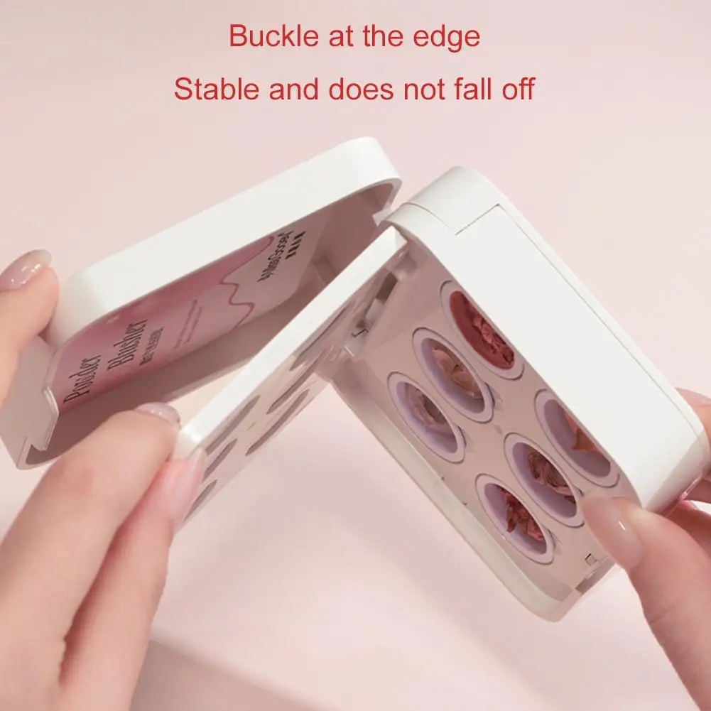 

6Color DIY Manicure Blush Gel Nail Polish Tools Nail Art Set, High Elasticity Precision Fine Holes, Gradual and Paint Switch,Su