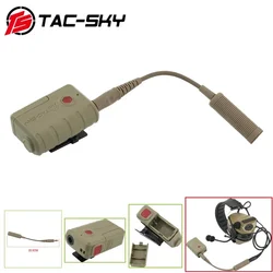 TAC-SKY taktyczny zestaw słuchawkowy PTT Adapter BluetoothPtt dla FCS AMP/MSA Sordin/TCI/PELTO COMTA Airsoft strzelanie słuchawki taktyczne