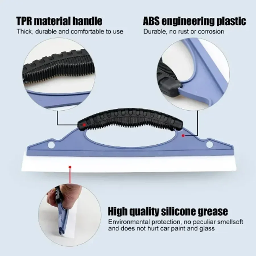 Universal Car Water Wiper Silica Gel Wiper Board Silicone Cars Window Wash Clean Cleaner Wiper Squeegee Drying Car Cleanning